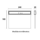 Placa De Saída De Emergência Led 1 Face 100/240v Blumenau Ver