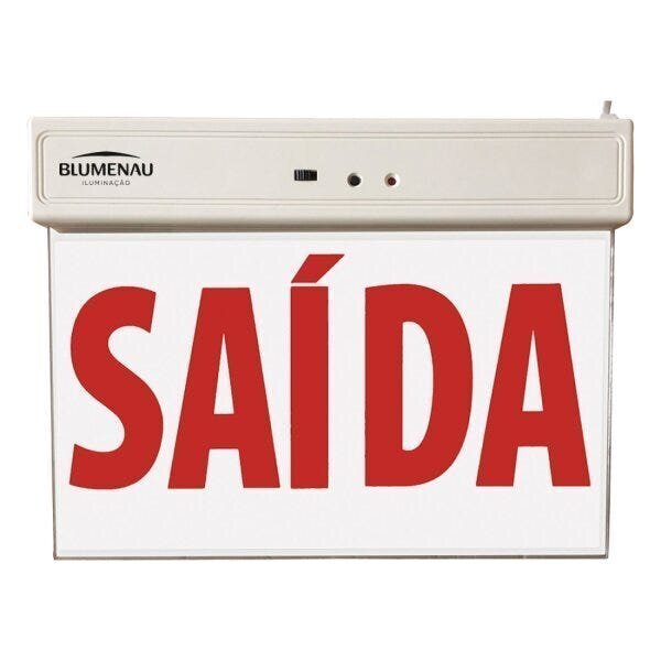 Placa De Saída De Emergência Led Face Dupla 100/240v 40220040