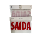 Placa De Saída De Emergência Led Face Simples