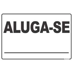Placa De Sinalização Aluga-se 20x30cm Pct Com 05 | Leroy Merlin