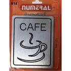 Placa De Sinalização Café Numeral 914