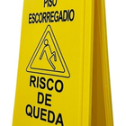 Placa De Sinalização Cuidado Piso Escorregadio Bralimpia