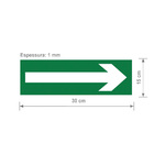 Placa de Sinalização Indicativa Direcionamento de Rota Fotolu