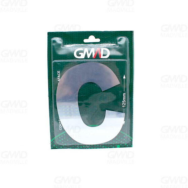 Placa De Sinalização Letra C Espelhado Gmad