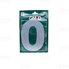 Placa De Sinalização Número 0 Escovado Gmad