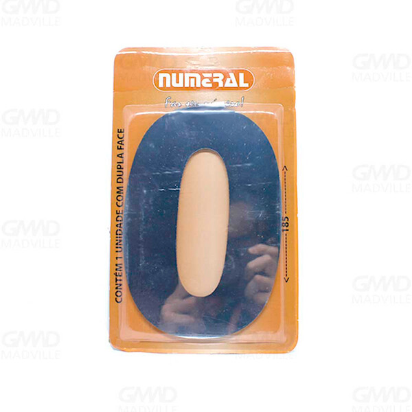 Placa De Sinalização Número 0 Espelhado Médio Gmad