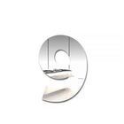 Placa De Sinalização Número 9 Espelhado