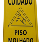 Placa De Sinalização Piso Molhado Bralimpia