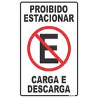 Placa De Sinalização Proibido Estac Carga/des 16x25 Pct Com 05