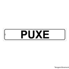 Placa De Sinalização Puxe Para Porta