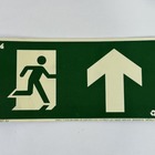 Placa De Sinalização Saída Contínua S3 12x24 Fotoluminescente