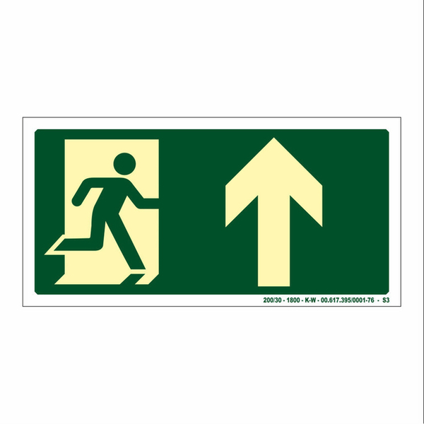 Placa de Sinalização Saída de Emergência Fotoluminescente Ind