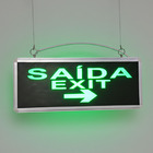 Placa De Sinalizaçao Saida Emergencia Bateria  Lampada Led Lu