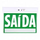 Placa De Sinalizaçao Saida Emergencia Bateria Recarregavel La