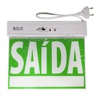 Placa De Sinalizaçao Saida Emergencia Lampada Led Bateria Rec