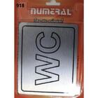 Placa De Sinalização Wc Numeral 918