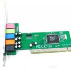 Placa De Som Barramento Pci 6 Canais Surround 5.1