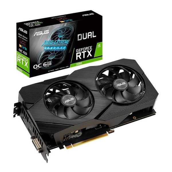 Placa De Video Asus Geforce Rtx 2060 6gb Ddr6 192 Bits - Dual
