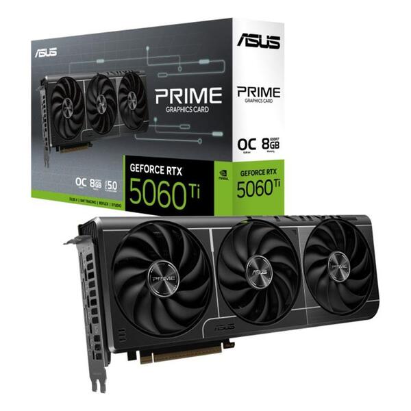 Placa De Video Asus Prime Geforce Rtx 5060 Ti Oc 8gb Gddr7 12