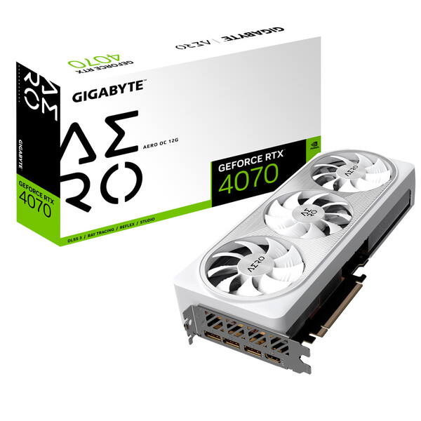 Placa De Vídeo Gigabyte Geforce Rtx 4070 Aero Oc 12gb Gddr6x