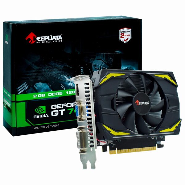 Placa De Vídeo Keepdata 2gb Geforce Gt740 Gddr5 - Low Profile
