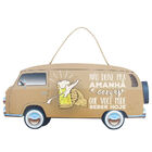 Placa Decoração Kombi Cerveja - 40cm