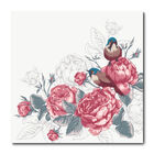 Placa Decorativa -  Floral - 2109plmk