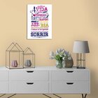 Placa Decorativa A Vida É Sorrir 20x30cm