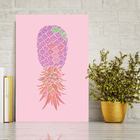 Placa Decorativa Abacaxi Rosa MDF 30x40cm