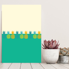 Placa Decorativa Abacaxis Meio a Meio 30x40cm