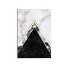 Placa Decorativa Abstrato VII Marmore 44x30cm