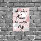 Placa Decorativa Agradeço A Deus 18x27cm