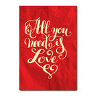 Placa Decorativa - All You Need Is Love - 1716plmk