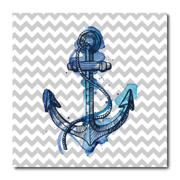 Placa Decorativa - Âncora - Marinheiro  - 1355plmk