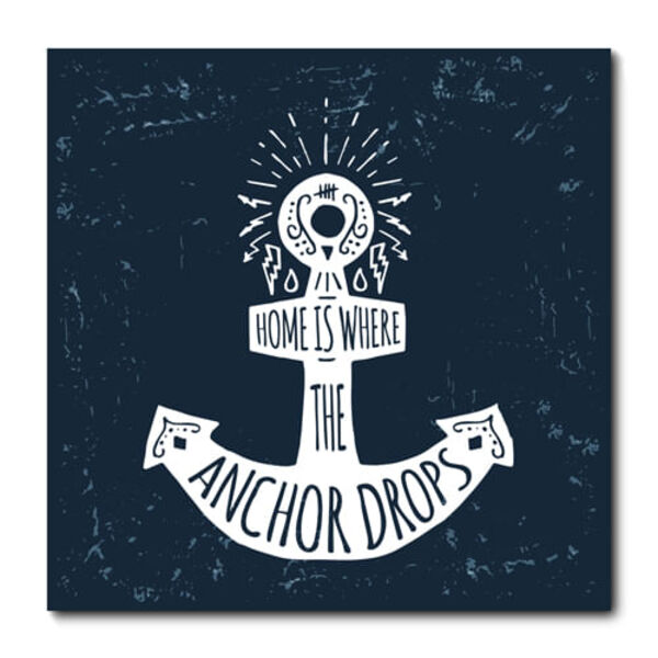 Placa Decorativa - Âncora - Marinheiro  - 1750plmk
