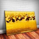 Placa Decorativa Animais 35 Flamingos Mdf 20x30cm