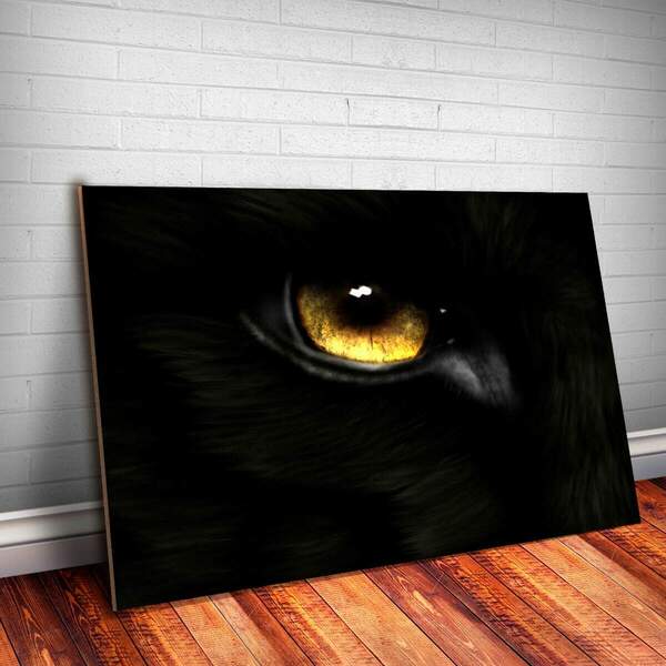 Placa Decorativa Animais 48 Pantera Mdf 30x45cm