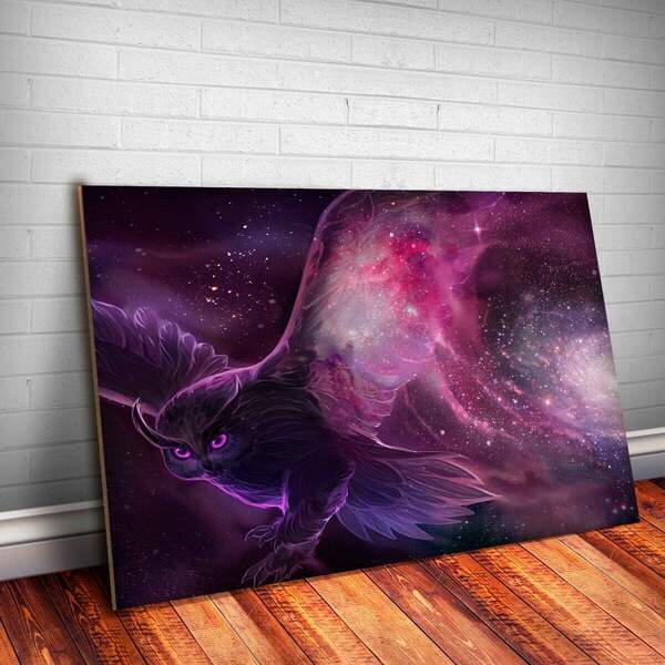 Placa Decorativa Animais 51 Coruja Mdf 30x45cm