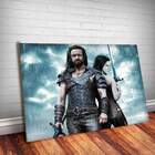 Placa Decorativa Anjos Da Noite 4 Lucian E Sonja Mdf 20x30cm