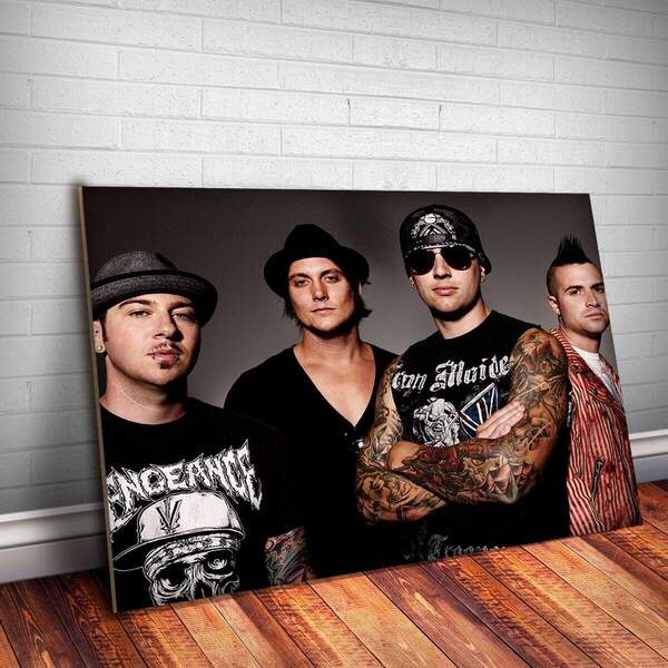 Placa Decorativa Avenged Sevenfold 4 Mdf 30x45cm