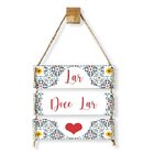 Placa Decorativa Azulejo Português Lar Doce Lar Com Corda Sis