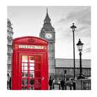 Placa Decorativa Bandeira Inglesa 25x25 Cm Preto