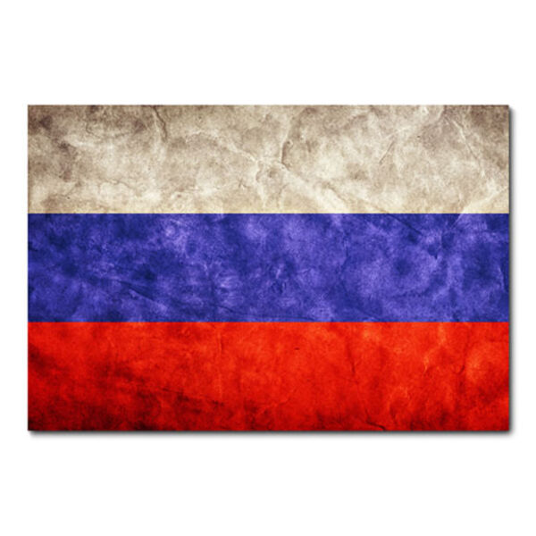Placa Decorativa - Bandeira Rússia - 0312plmk