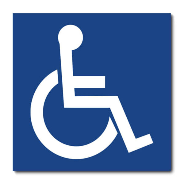 Placa Decorativa - Banheiro Deficiente Físico - 2016plmk