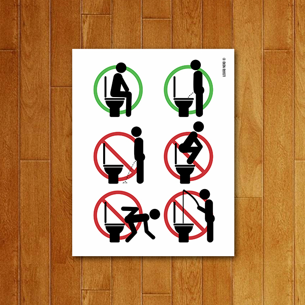 Placa Decorativa Banheiro V2