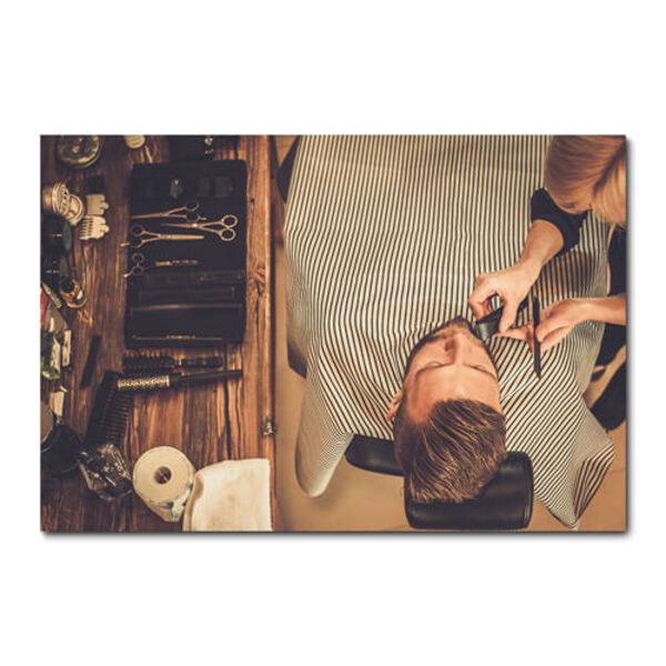 Placa Decorativa - Barber Shop - Barbearia - 1127plmk