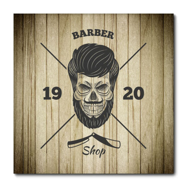 Placa Decorativa - Barber Shop - Barbearia - 2146plmk