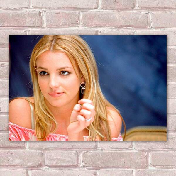 Placa Decorativa Britney Spears 5 Mdf 30x45cm