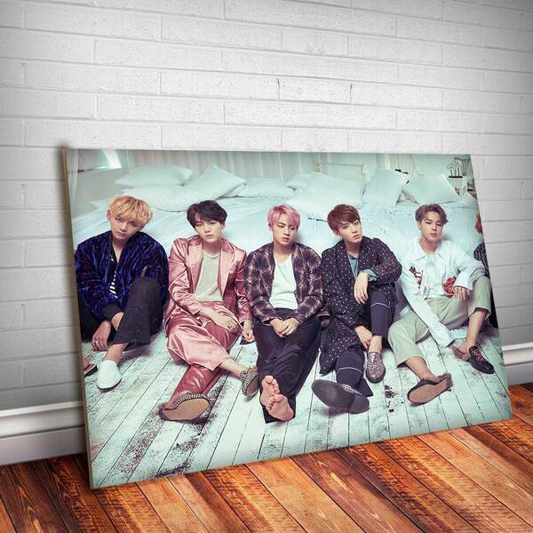 Placa Decorativa Bts 1 Mdf 30x45cm