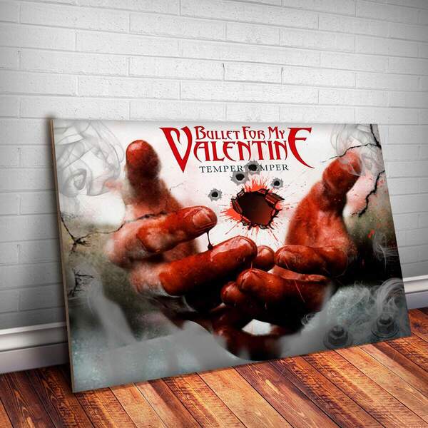 Placa Decorativa Bullet For My Valentine 1 Mdf 20x30cm